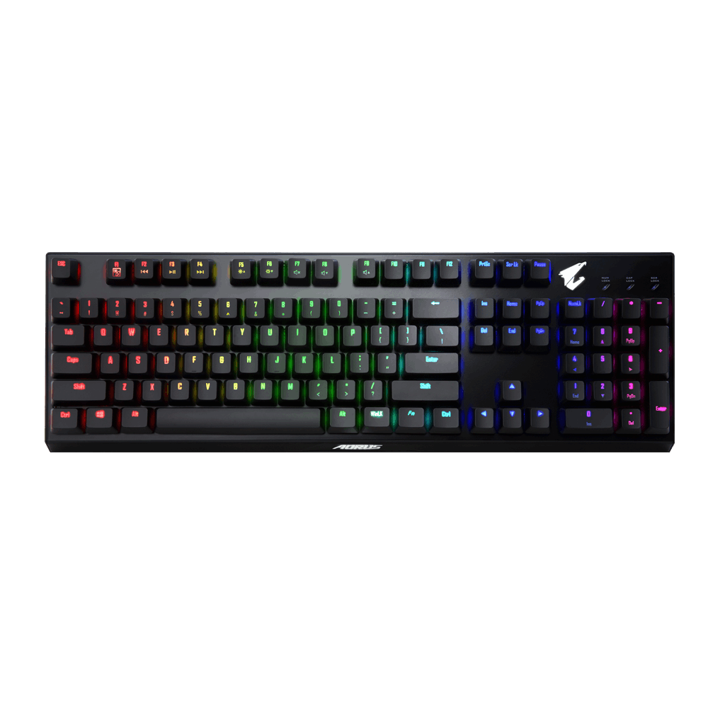 מקלדת גיימינג GIGABYTE AORUS K9 Optical CHERRY MX RED Mechnical Keyboard