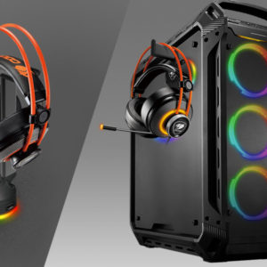 סט אוזניות ועמדת גיימינג Cougar RGB
