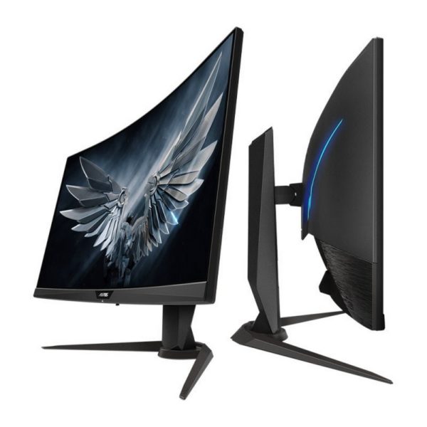 ⁦מסך גיימינג Aorus CV27Q 27" QHD 2K 165HZ Gaming Curved Monitor⁩ – תמונה ⁦2⁩