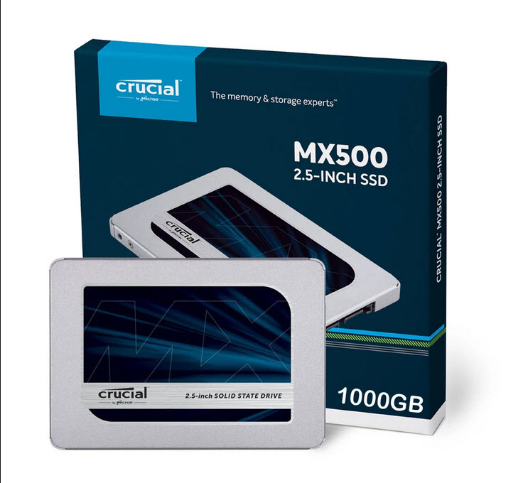 כונן 1TB SSD Crucial MX500 SATAIII