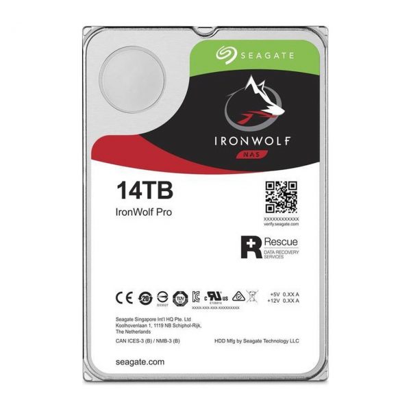 דיסק קשיח פנימי SEAGATE IronWolf Pro 14TB 7200RPM 256MB