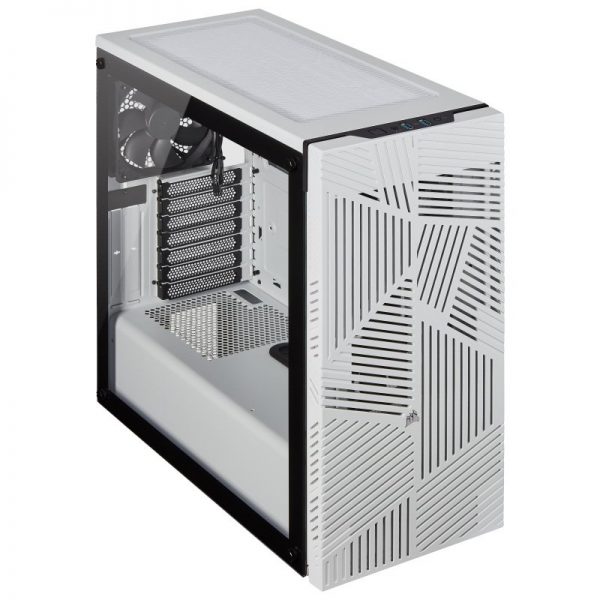 מארז Corsair 275R Airflow Tempered Glass White Mid Tower צבע לבן