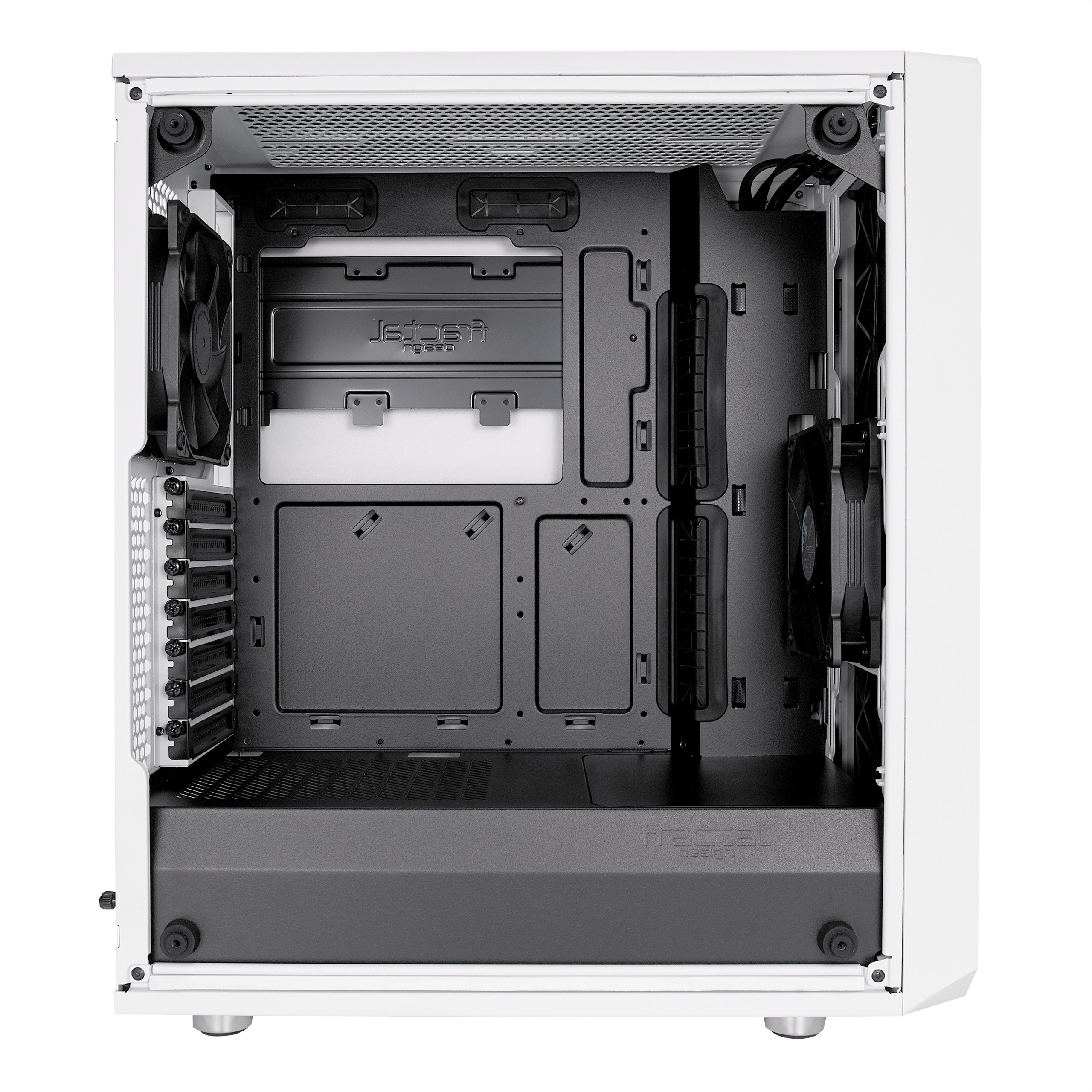 מארז  Fractal Design Meshify C White TG Mid Tower צבע לבן – תמונה 3