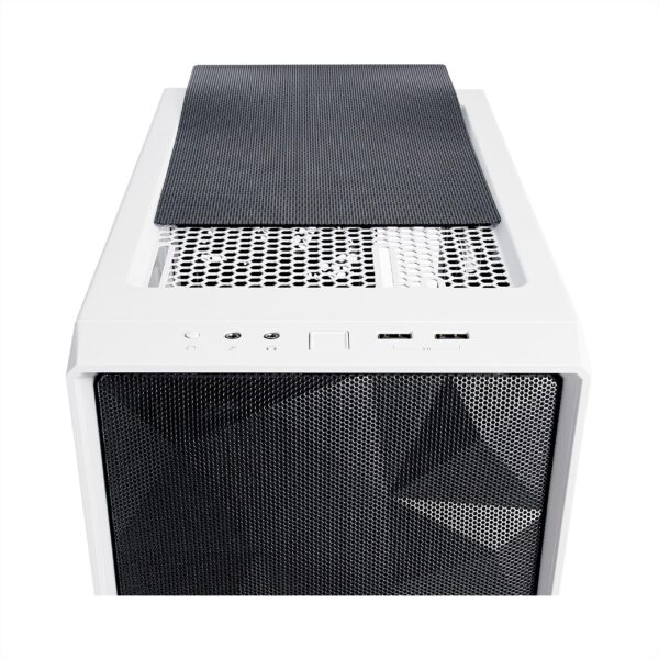 ⁦מארז  Fractal Design Meshify C White TG Mid Tower צבע לבן⁩ – תמונה ⁦4⁩