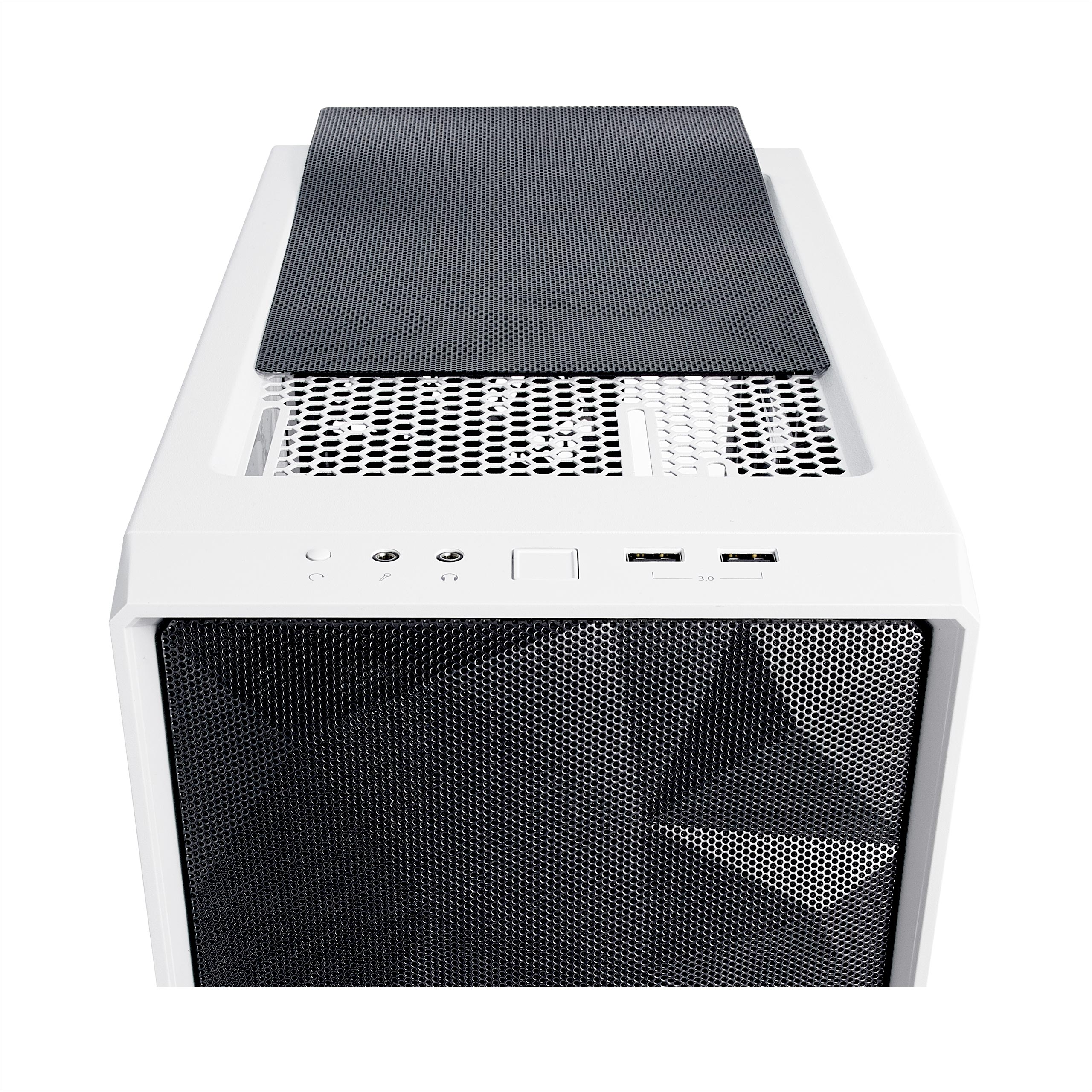 מארז  Fractal Design Meshify C White TG Mid Tower צבע לבן – תמונה 4