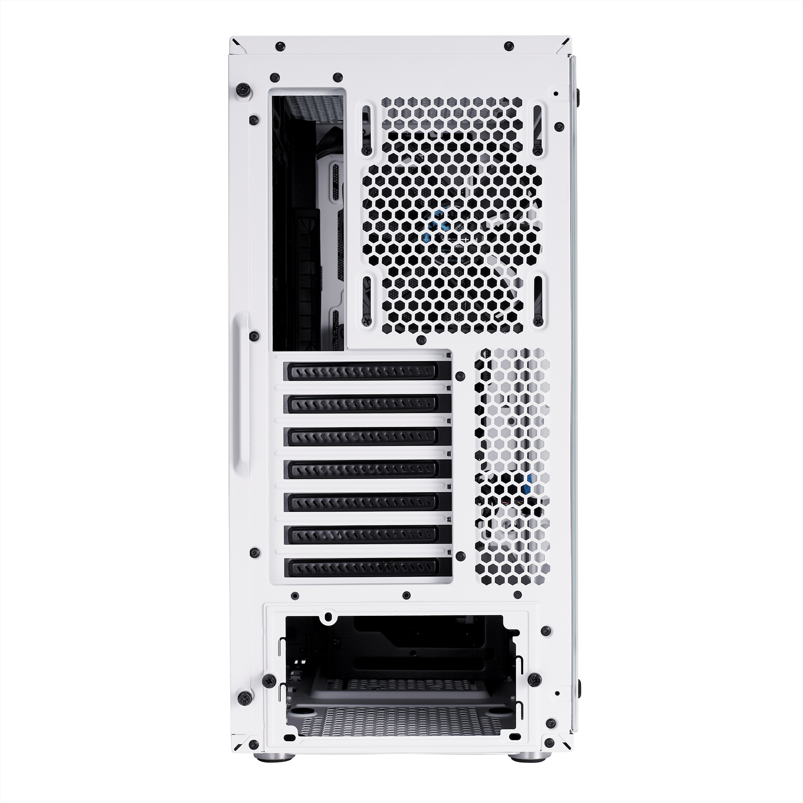 מארז  Fractal Design Meshify C White TG Mid Tower צבע לבן – תמונה 5