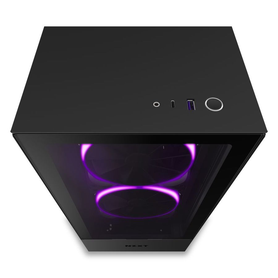 מארז NZXT H510 Elite Matte Black compact ATX Mid-Tower  צבע שחור – תמונה 3