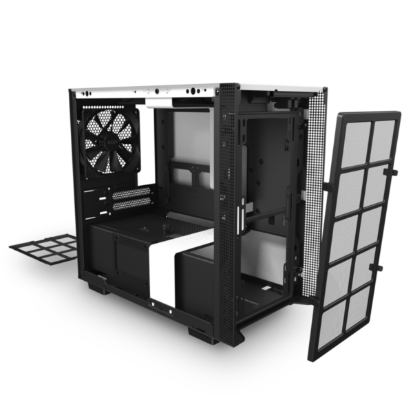 ⁦מארז NZXT H210 Matte White Mini-ITX צבע לבן⁩ – תמונה ⁦4⁩