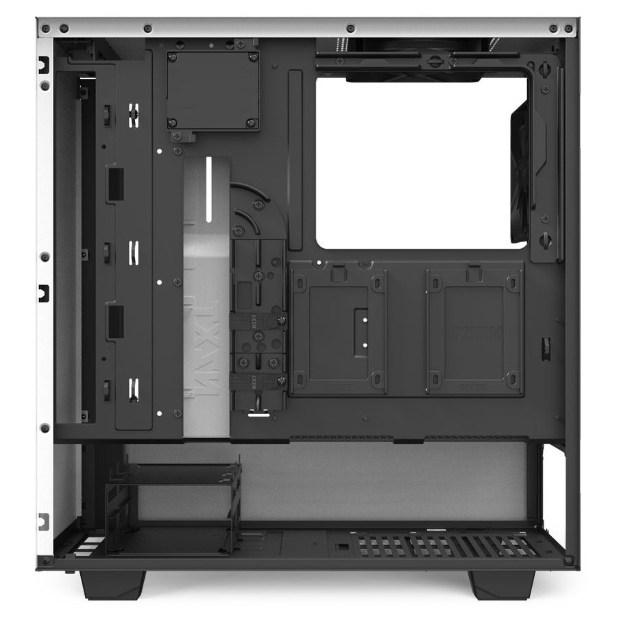 מארז NZXT H510i Matte White Compact ATX Mid -Tower צבע לבן – תמונה 3