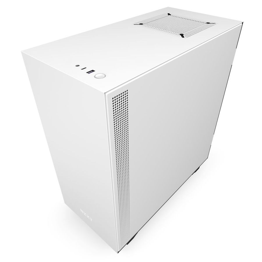מארז NZXT H510i Matte White Compact ATX Mid -Tower צבע לבן – תמונה 4