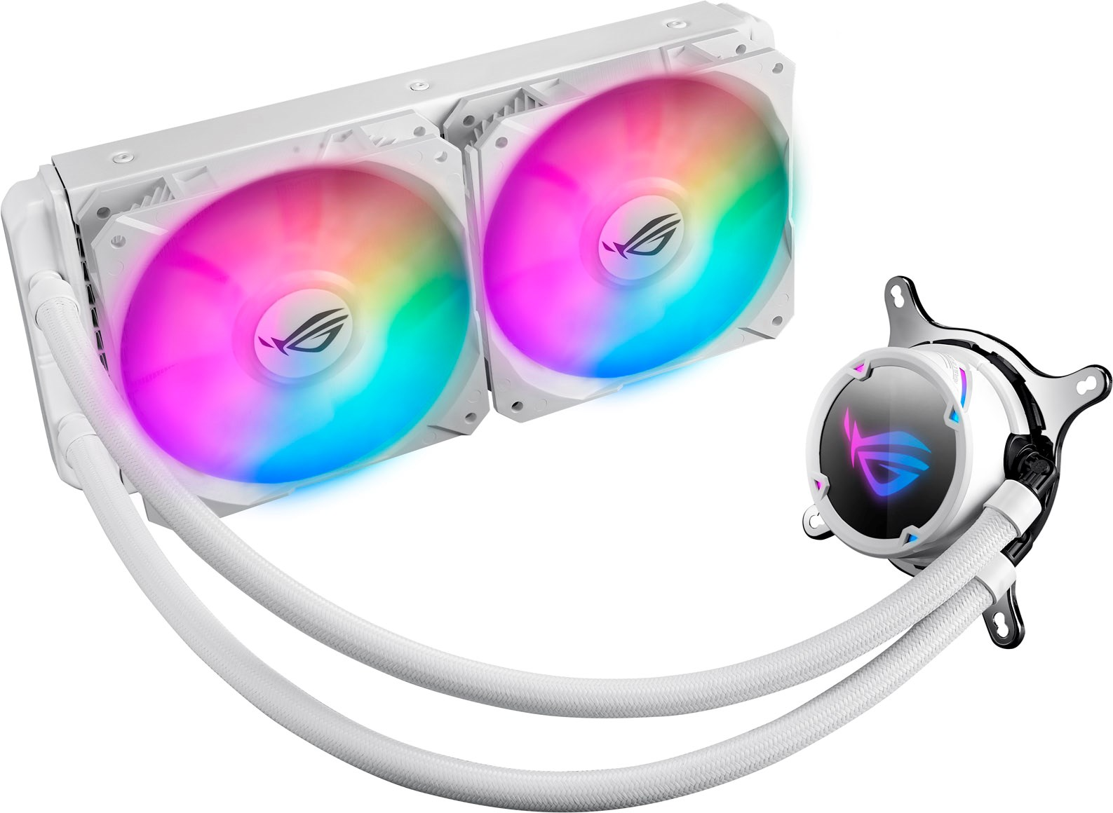 קירור נוזלי למעבד ASUS WHITE ROG Strix LC 240MM RGB FANS