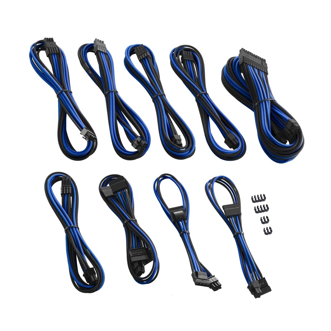 סט כבלים לספק כוח CableMod C-Series PRO ModMesh Black/Blue – תמונה 2