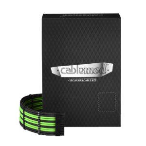 סט כבלים לספק כוח CableMod C-Series PRO ModMesh Black/Light Green