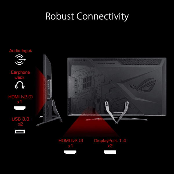 ⁦מסך גיימינג 43" ASUS ROG Swift PG43UQ⁩ – תמונה ⁦2⁩