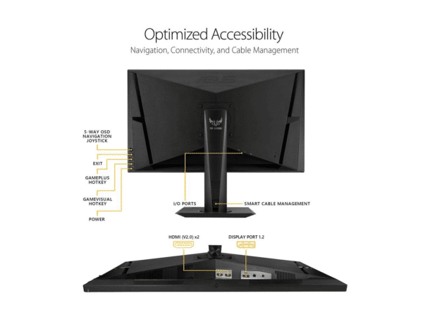 ⁦מסך גיימינג 27" ASUS VG27AQ TUF GAMING⁩ – תמונה ⁦2⁩