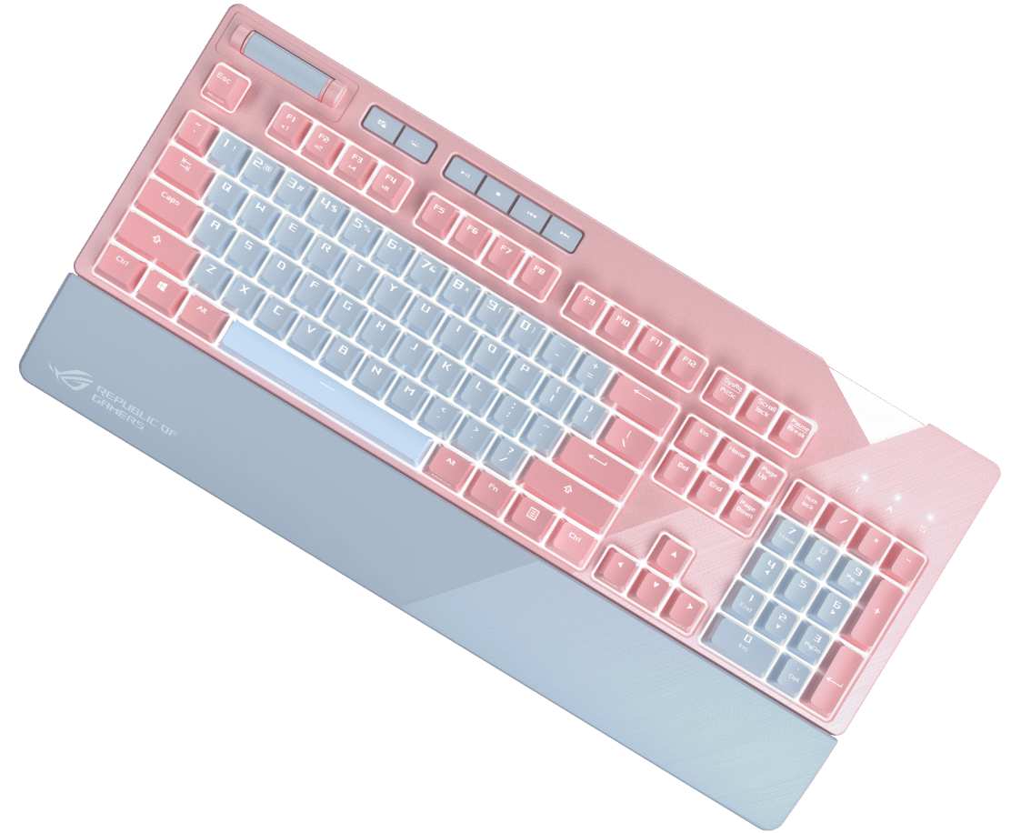 מקלדת גיימינג Asus ROG STRIX FLARE PNK LTD RGB Cherry MX Brown Switch