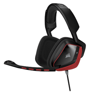אוזניות Corsair VOID Surround Hybrid Stereo with Dolby 7.1 - RED בצבע שחור אדום