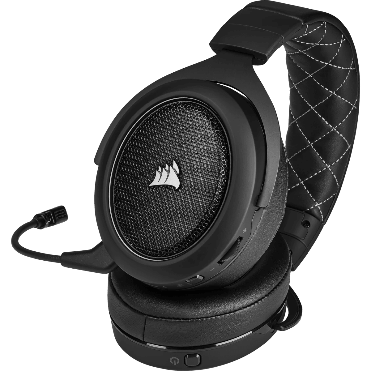 אוזניות Corsair HS70 PRO Wireless - Carbon בצבע שחור – תמונה 2