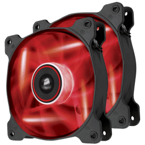 מאוורר למארז Corsair Air Series SP120 LED Red Twin Pack