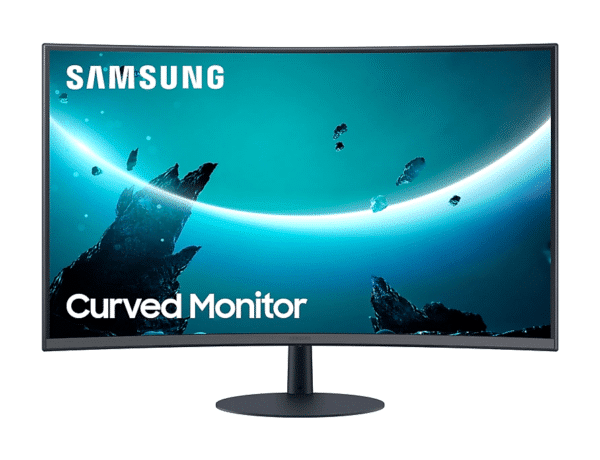 מסך גיימינג Samsung C24T550FDM 24" 75Hz FHD Curved