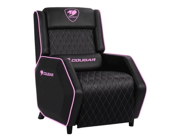 ⁦כורסת גיימינג COUGAR RANGER EVA Pink Gaming Sofa צבע שחור ורוד⁩ – תמונה ⁦2⁩