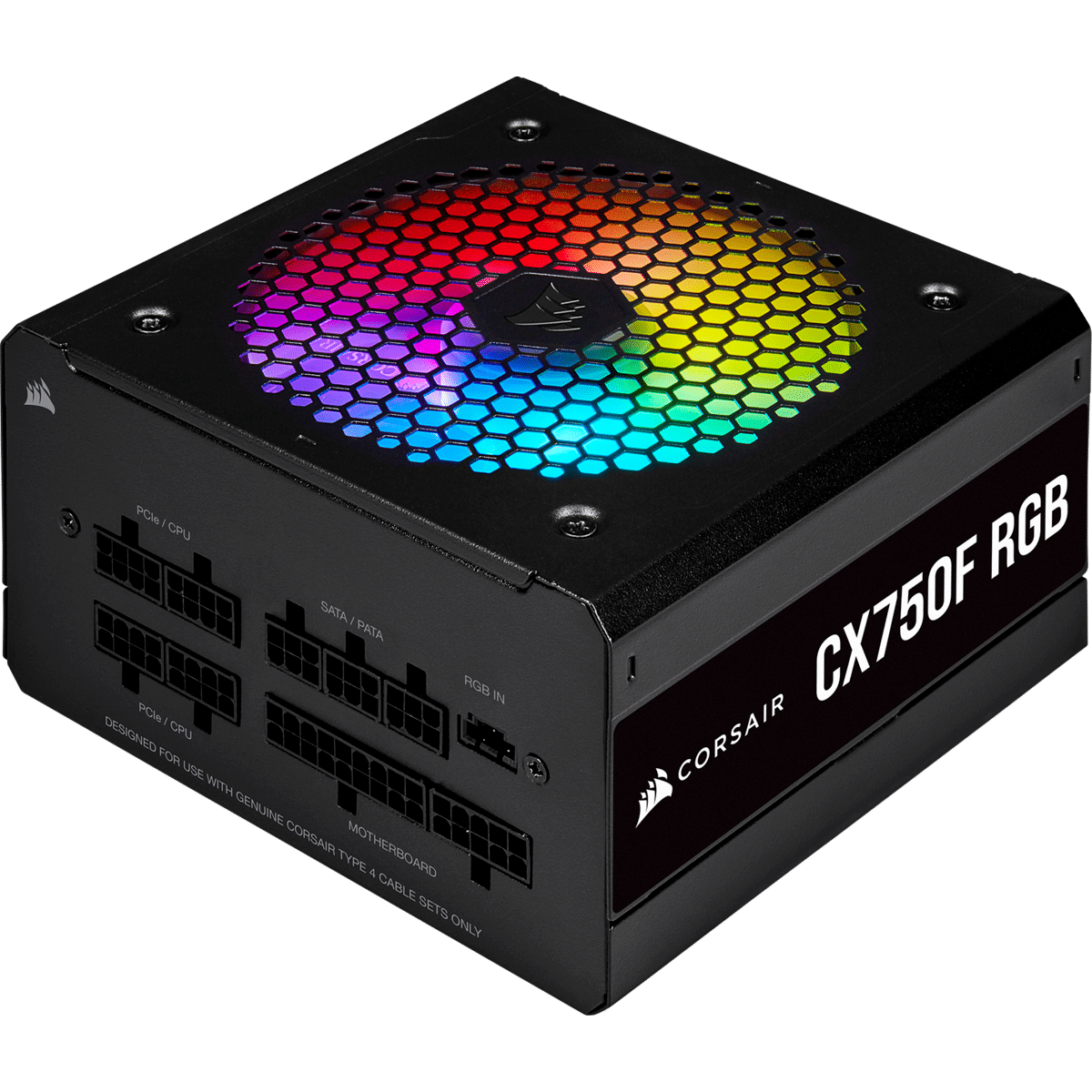 ספק כוח למחשב CORSAIR CX750F 750W 80+ Bronze fully modular שחור