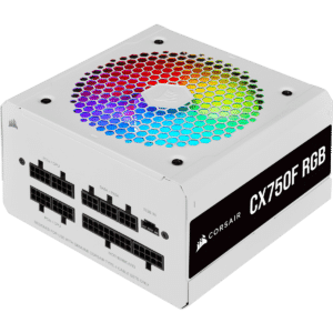 ספק כוח למחשב CORSAIR CX750F 750W 80+ Bronze fully modular לבן