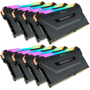 זיכרון Corsair 256GB KIT (8x32GB) DDR4 3200MHz Vengeance RGB PRO C16
