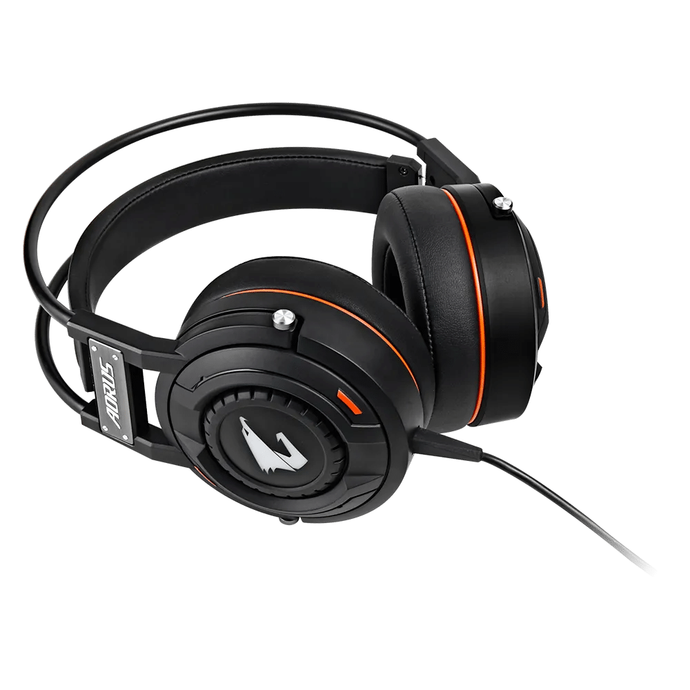 אוזניות AORUS H5 בצבע שחור – תמונה 2