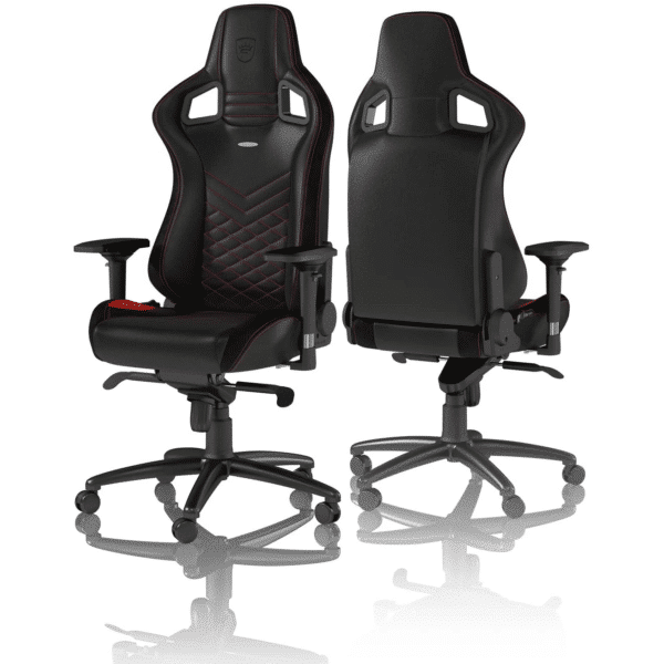 ⁦כיסא גיימינג Noblechairs EPIC Gaming Chair Black/Red צבע שחור אדום⁩ – תמונה ⁦2⁩