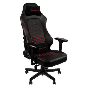 כיסא גיימינג Noblechairs HERO Real Leather Gaming Chair Black/Red צבע שחור ואדום