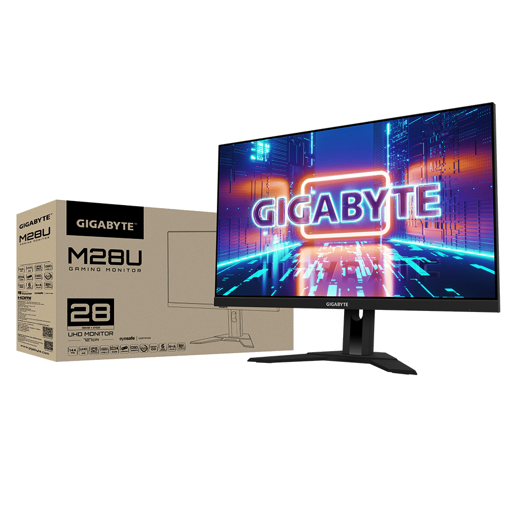 מסך גיימינג Gigabyte M28U GAMING LCD 28" IPS UHD 144Hz 1ms