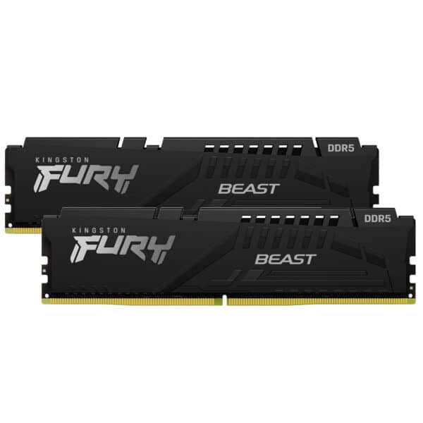 זיכרון Kingston 32GB (2x16GB) DDR5 5200MHz FURY Beast Black C40