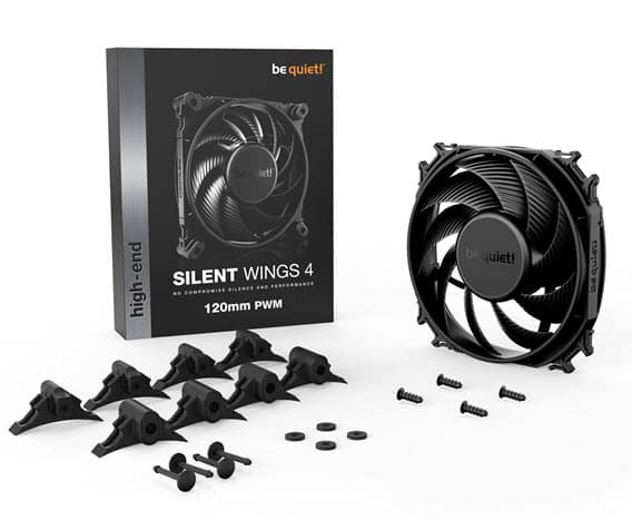 מאוורר למארז be quiet! SILENT WINGS 4 120MM PWM 1600RMP