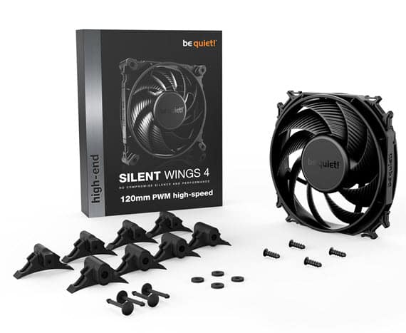 מאוורר למארז be quiet!  SILENT WINGS 4 120mm PWM high-speed 2500RMP