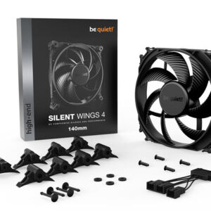 מאוורר למארז be quiet! SILENT WINGS 4 140MM 1100RMP