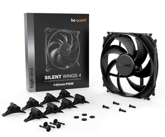 מאוורר למארז be quiet! SILENT WINGS 4 140MM PWM 1100RMP