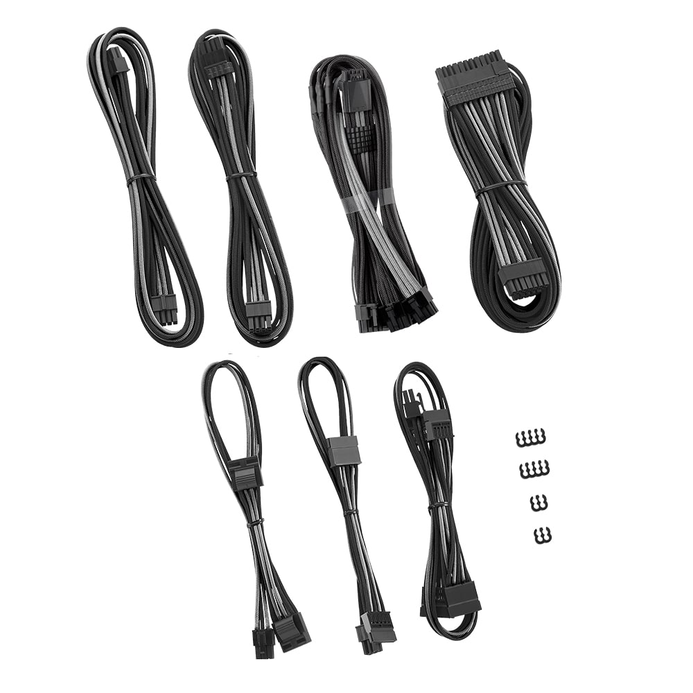 סט כבלים לספק כוח CableMod C-Series Pro ModFlex Black/Silver +12VHPWR – תמונה 2
