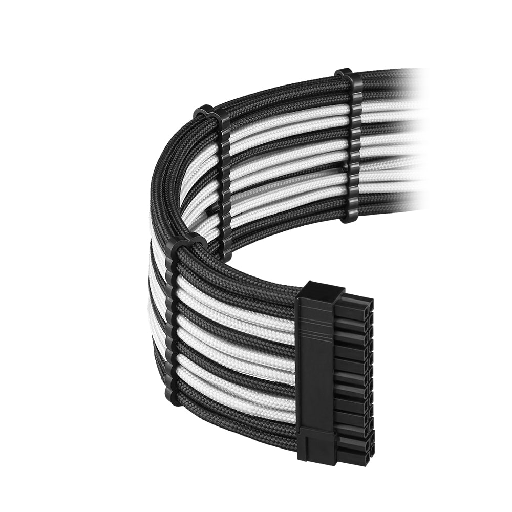 סט כבלים לספק כוח CableMod C-Series Pro ModFlex Black/White +12VHPWR – תמונה 3