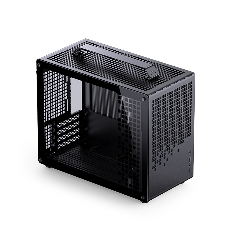 מארז Jonsplus Z20 Tempered Glass Black Mini-ITX צבע שחור
