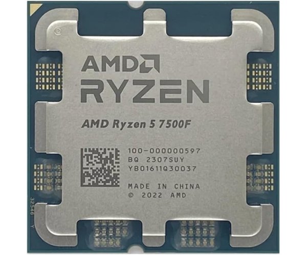 100-000000597-T מעבד AMD Ryzen 5 7500F 6-Cores 12-Threads 3.7GHz Turbo 5.0GHz TRAY – תמונה 1