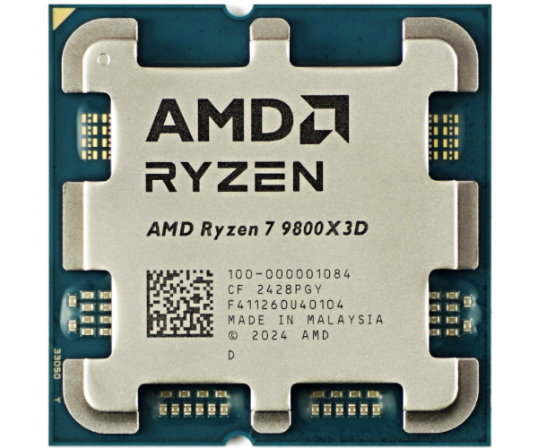 100-000001084 מעבד AMD Ryzen 7 9800X3D 8-Cores 16-Threads 4.7GHz Turbo 5.2GHz TRAY – תמונה 1