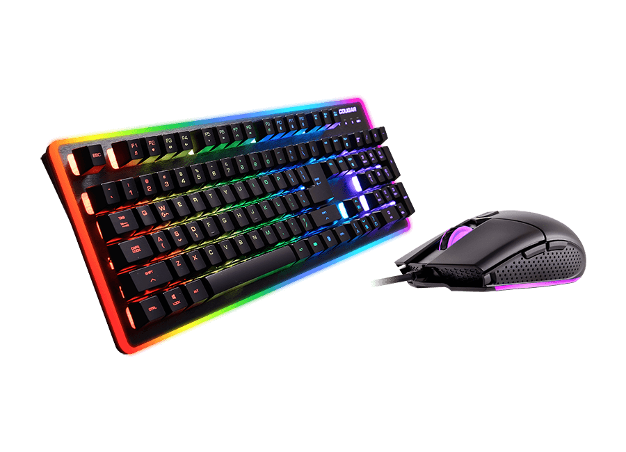 KM-DEATHFIRE-EX סט מקלדת ועכבר גיימינג Cougar DEATHFIRE EX RGB GAMING GEAR COMBO – תמונה 1