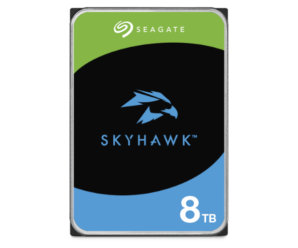 ST8000VX010 דיסק קשיח פנימי 8TB Seagate SKYHAWK 5400RPM 256MB SATAIII – תמונה 1