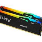 זיכרון 32GB (2x16GB) DDR5 5600MHz Kingston Fury Beast RGB C36 EXPO