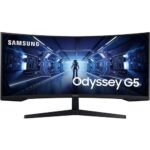 מסך גיימינג רחב Samsung C34G55TWWP Odyssey G5 G55T 34" 165Hz UWQHD 1MS