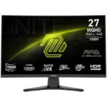 מסך גיימינג קעור MSI MAG 275CQF E18 27" QHD 180HZ 0.5MS Curved Gaming Monitor