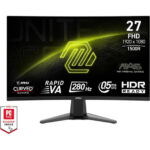 מסך גיימינג קעור MSI MAG 276CXF 27" FHD 280HZ 0.5MS Curved Gaming Monitor