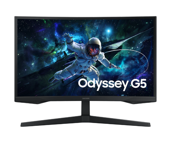 S27CG552EM מסך גיימינג קעור Samsung S27CG552EM Odyssey G5 G55C 27" 165Hz QHD 1MS – תמונה 1