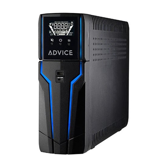 G-WAR1500 אל פסק למחשב גיימינג Advice G-WAR1500 900W/1500VA עם תאורה ופנאל תצוגה – תמונה 1